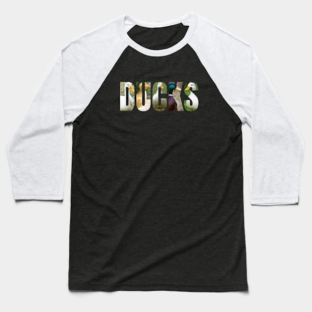 Real Ducks. Baseball T-Shirt by DucksInPublic